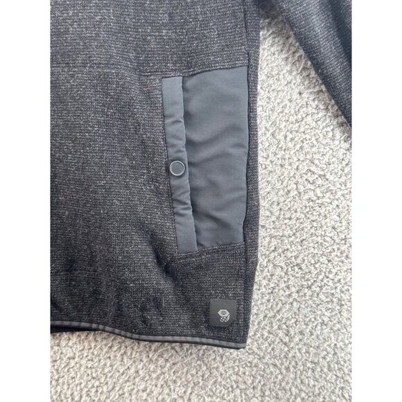 Mountain Hardwear Mens Full-Zip Fleece Jacket Size M Dark Gray - Picture 2 of 7